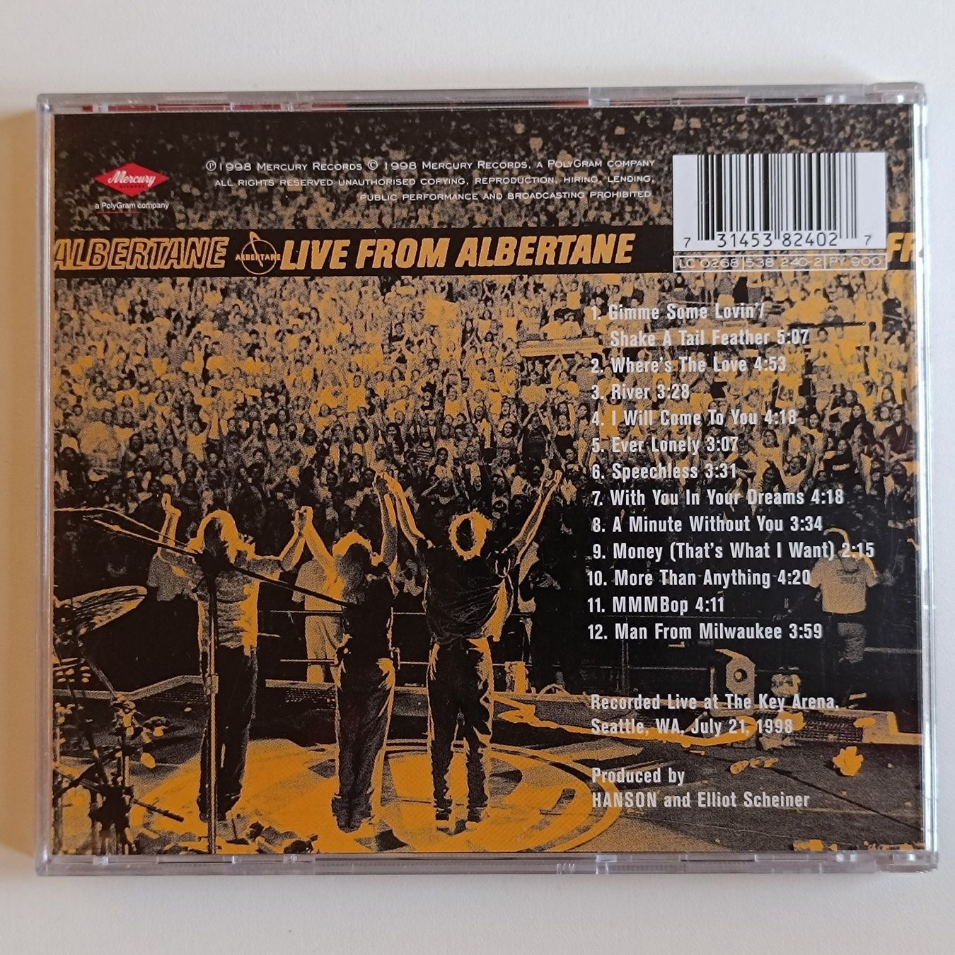 CD: Hanson - Live From Albertane CD (1998) F26 – Usato da Sessa venduto da fraenklishop 1