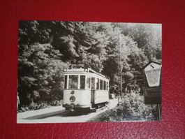 AK DDR Strassenbahn Historischer Triebwagen Brücke