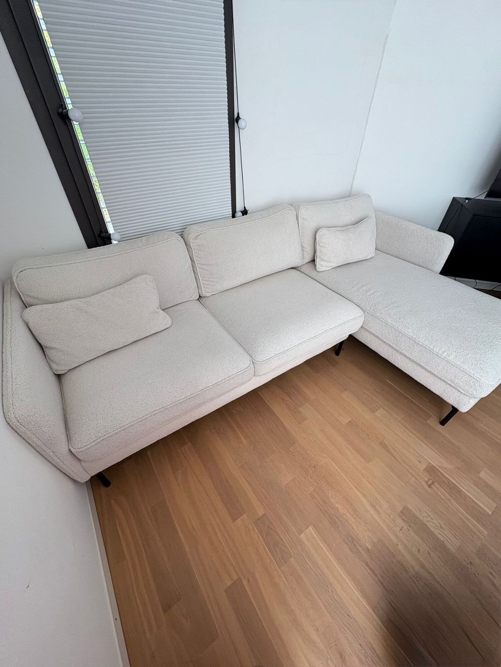 Sofas: Teddy-Optik Sofa/Couch in Creme – Gebraucht aus Einsiedeln von chiaraxlisa 1