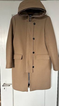 Sandro Damen Dufflecoat Mantel camel beige 40