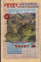 Vevey - Ligne du Simplon - 1913