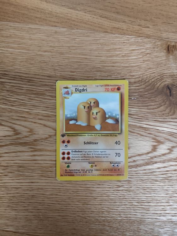 Pokemon Digdri Base Set 1. First 1st Edition (Gebraucht) in Winterthur ...