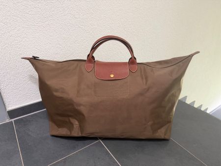 Sac Longchamp Le Pliage XL green olive / kakhi