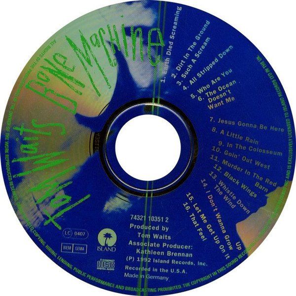 CDs: Tom Waits BONE MACHINE Keith Richards Waddy Wachtel ... CD – Gebraucht aus Kandergrund von Sososo 2