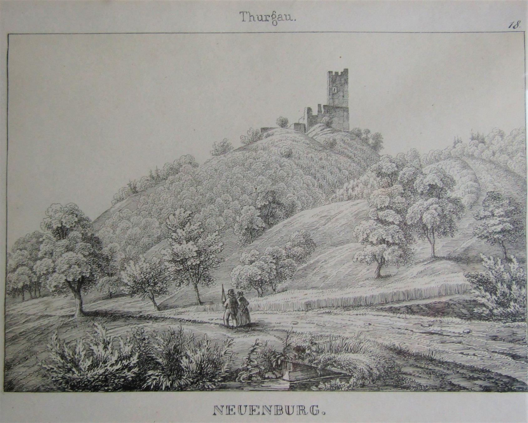 Incisioni: Neuburg von Wagner 1840 – Usato da Rafz venduto da Helvet32 1