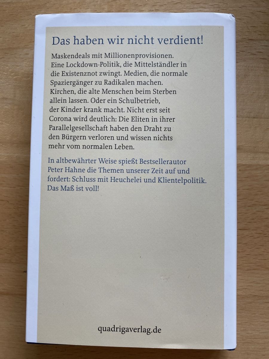 Bücher: Das Mass ist voll - Peter Hahne – Gebraucht aus Schwarzenburg von Michellu 1