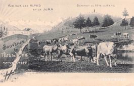 Tête de Ran NE // ca. 1900 Litho Sommet