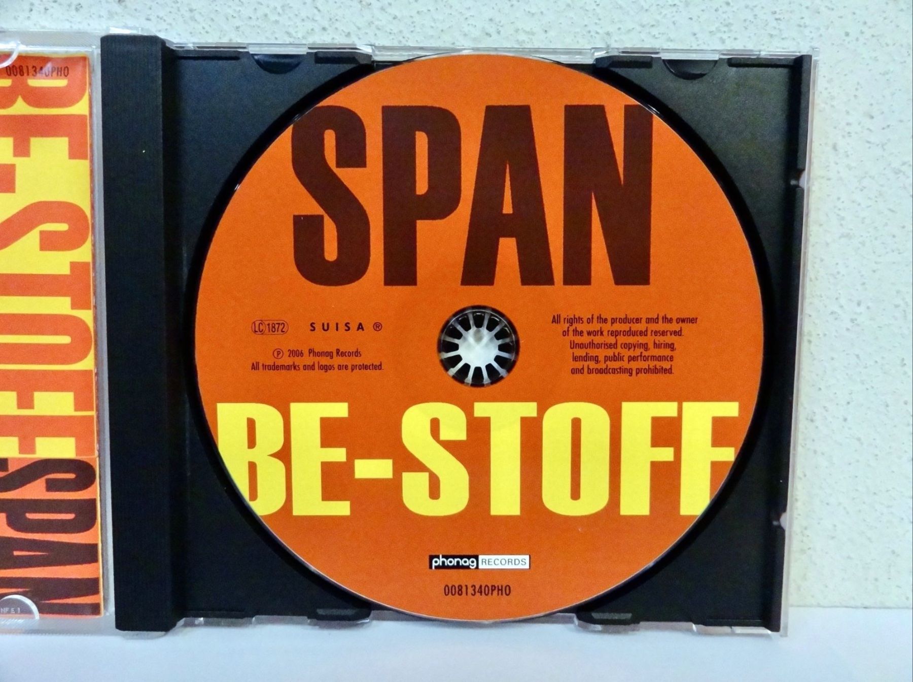CDs: CD SPAN / BE-STOFF - 2006 - VERGRIFFEN – Neu (gemäss Beschreibung) aus Kerzers von djstarsky73 5