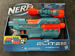 Neu_Nerf Elite 2.0 Phoenix CS-6 12 Nerf Darts, 6-Dart Clip-M
