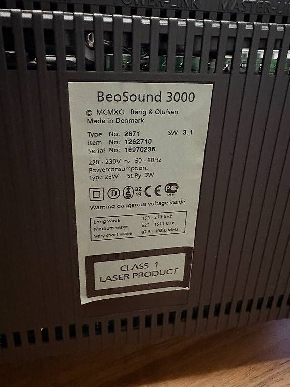 Bang & Olufsen Lettore multimediale & Streamer: BeoSound 3000 – Usato da Horw venduto da Bucher_AG_Horw 1