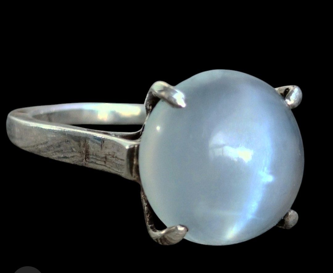 Anelli: ✨Antiker Cateye Mondstein Silber Ring – Usato da schwyz venduto da larry91sz 1