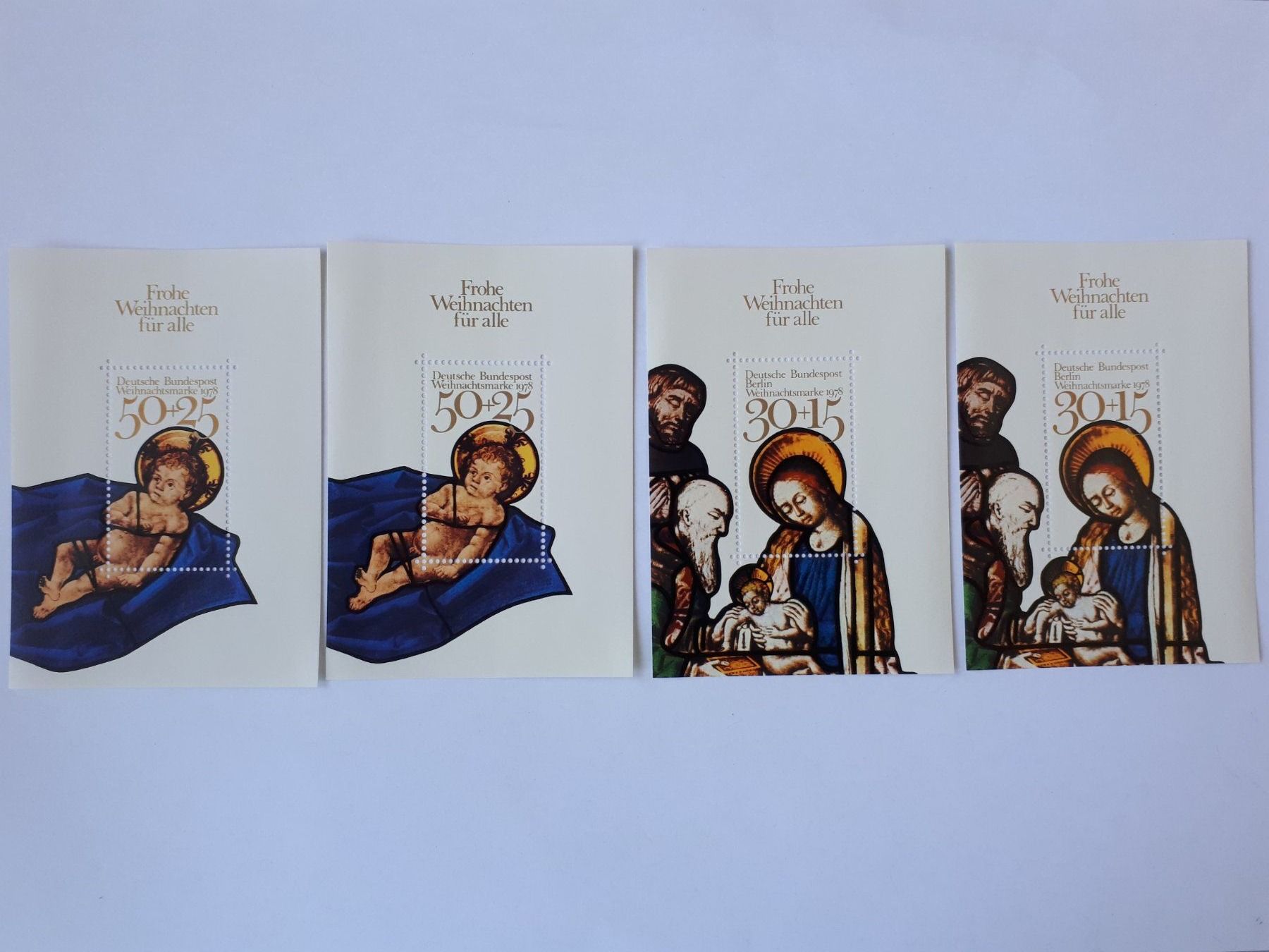 Tous les timbres: 4 Weihnachtsmarken Deutsche Bundespost/postfrisch – Neuf (Voir description) à Seewen SZ par SuperpumaDisplayTeam