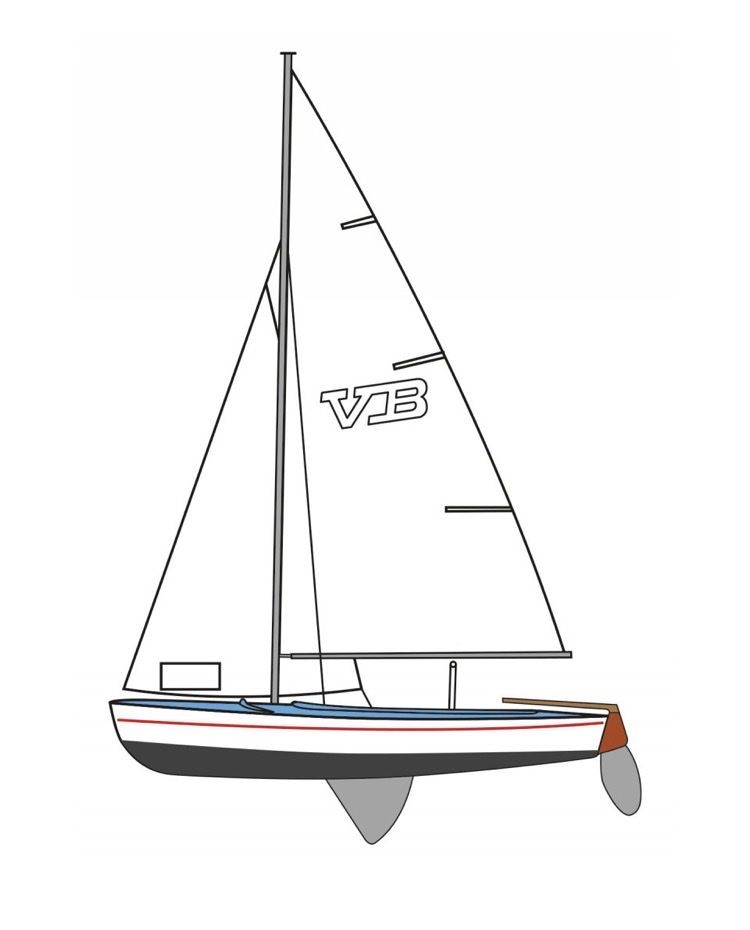 Barche: Wanderjolle VB 480 segelklar – Usato da Humlikon venduto da schoko_ede 5