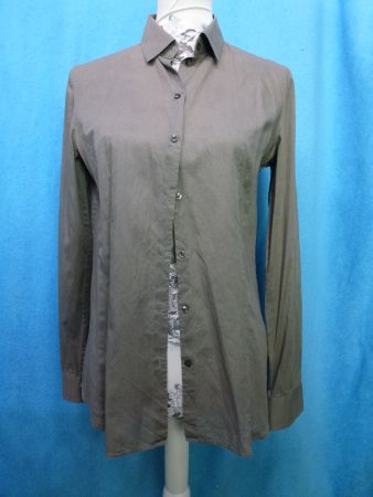 HUGO BOSS DESIGNER BLUSE GR 40 ANTHRAZIT LANGARM EDEL LUXUS