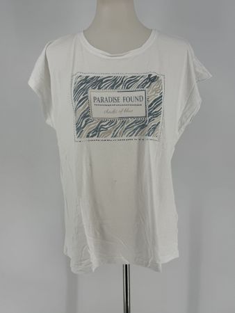 Shirt mit Zebra Print und Strass Gr. XL von Chicorée 