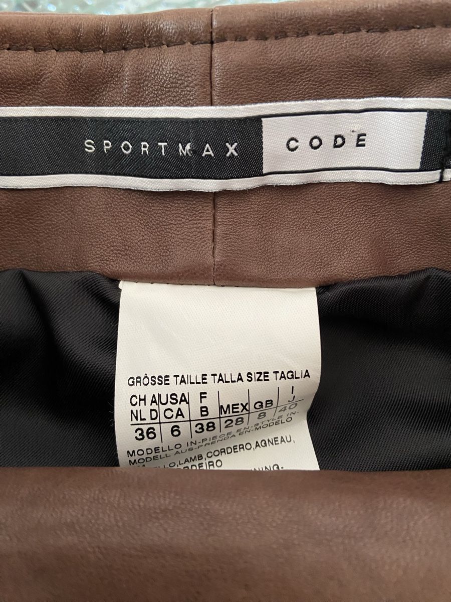 Gonne: Sportmax Code Lederrock, Grösse 36, Reissverschluss Detail – Usato da Oftringen venduto da andrax 2