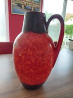 Glas. Fat Lava Keramikvase Scheurich XL, W.Germany 239/38