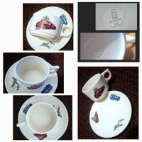 vintage Kindertasse/Bahn/Bus/Flugzeug/Ornamin 🥰