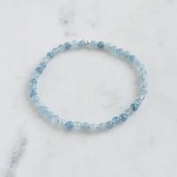 Armband Silber 925 & Aquamarin (14506)
