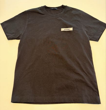 T-SHIRT NOIR JACQUEMUS GROS GRAIN