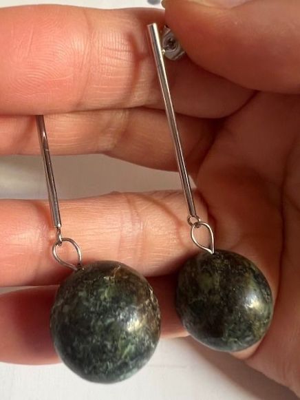 Boucles d'oreille: Grosse Jade Ohrringe - elegant/stylisch – D'occasion à Neerach par romiping 2