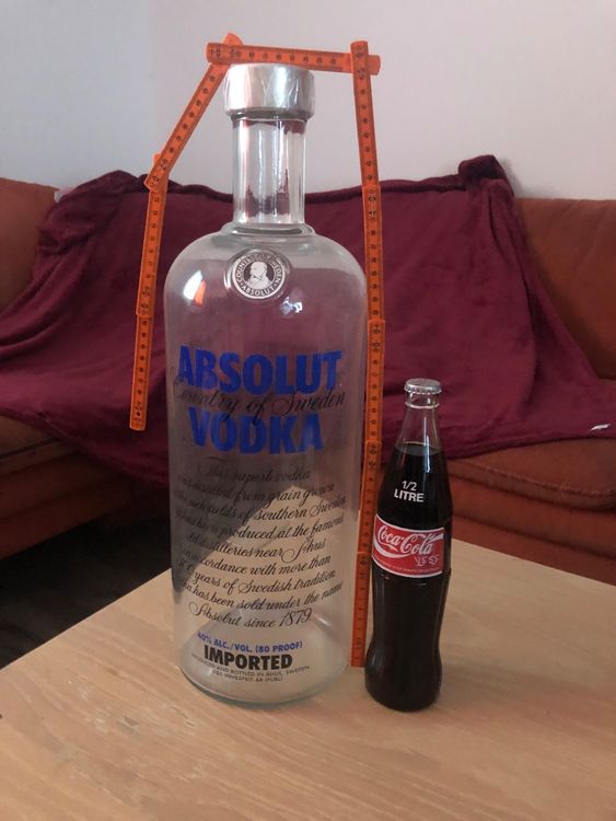 Vodka Absolut Leere Glas Flasche XXL Kaufen auf Ricardo
