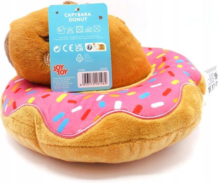 Giocattoli: Capybara Peluche Donut 22 cm – Nuovo e nell'imballaggio originale da St-Imier venduto da ATTAKSHOP 1