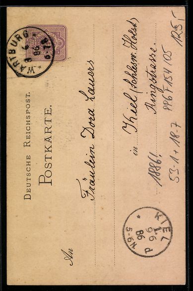 Entiers postaux: Vorläufer-Lithographie Ganzsache PP6 F1 – D'occasion à Berlin par bartko-reher 1