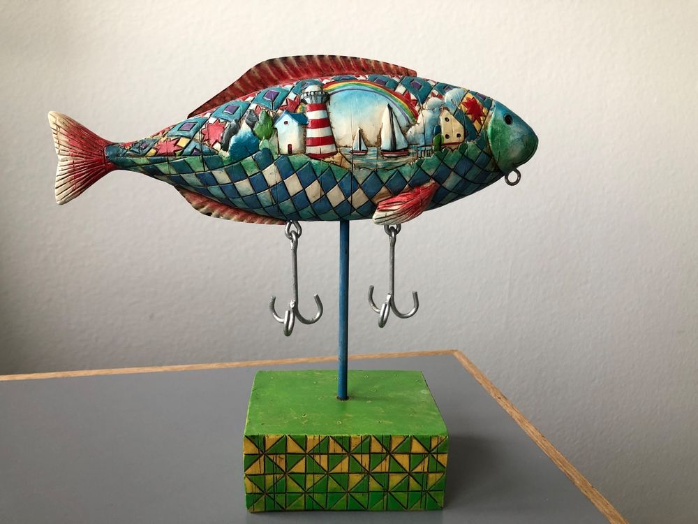 Holzfisch mit Fischerhacken Schmuckständer (Gebraucht) in Zürich für ...