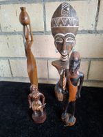 Afrikanische Holzfiguren, Deko-Objekte, 4-teilig