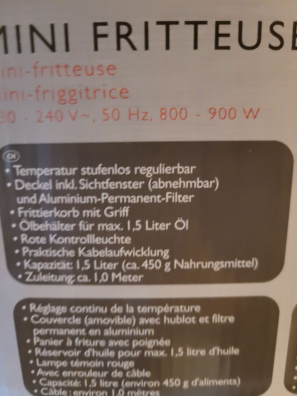 Elettrodomestici da cucina: Fritreuse – Nuovo e nell'imballaggio originale da GLARUS venduto da Glarus4 2