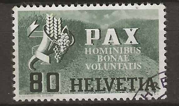 Tutti i francobolli: CH269 - Pax 80 ct. obl. – Usato da Trélex venduto da Phil_Albert