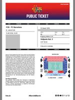 1 ticket FC Basel - FC Barcelona 