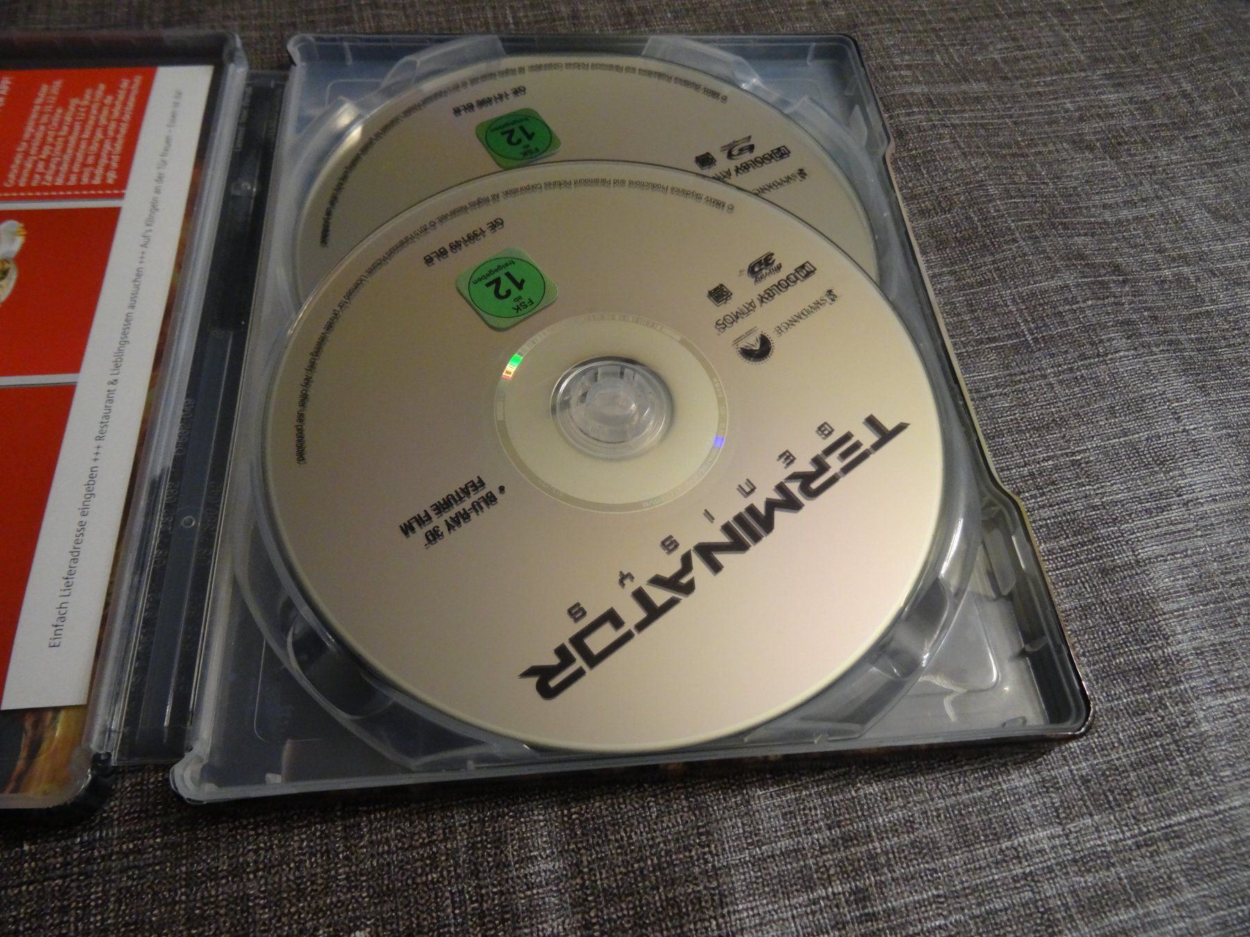 Alle DVDs: Terminator Genisys Steelbook Blu-ray 3D + 2D – Gebraucht aus Olten von Disc-Verkauf 1
