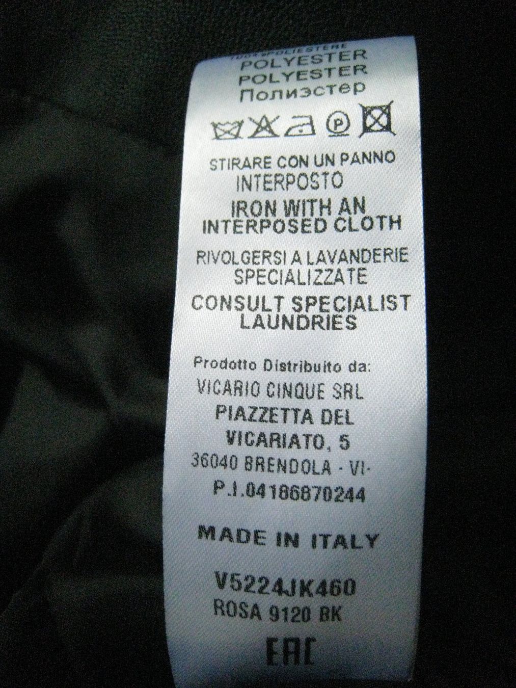 Cinque Giacche: schwarzer Kunstleder Blazer / Vicario Cinque / M – Nuovo (secondo la descrizione) da Gipf-Oberfrick venduto da Brogle-Larson 4