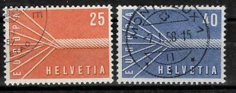 Tutti i francobolli: CEPT 1957 – Usato da Buttikon SZ venduto da Marcelr