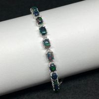Äthiopien-Armband Opal, Sterling Silber S925
