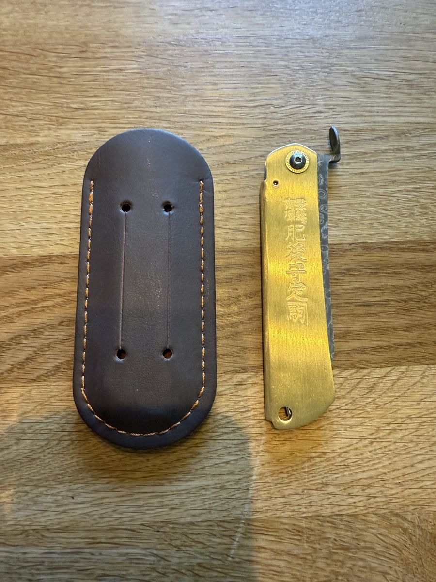Coltelli tascabile: Higonokami Klappmesser gross damast – Nuovo e nell'imballaggio originale da Goldingen venduto da Thomas.Perrin 1