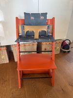 Stokke Tripp Trapp orange inkl Zubehör *Versand möglich*