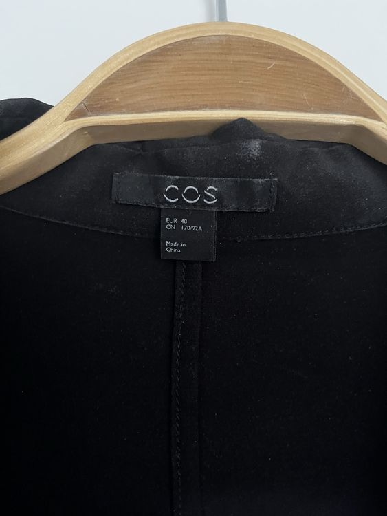 COS Seidenbluse schwarz Gr. 40 2