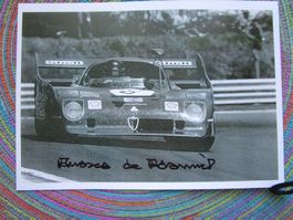 ANDREA DE ADAMICH ITALIENISCHER F1 FAHRER AUTOGRAMM ANTIK
