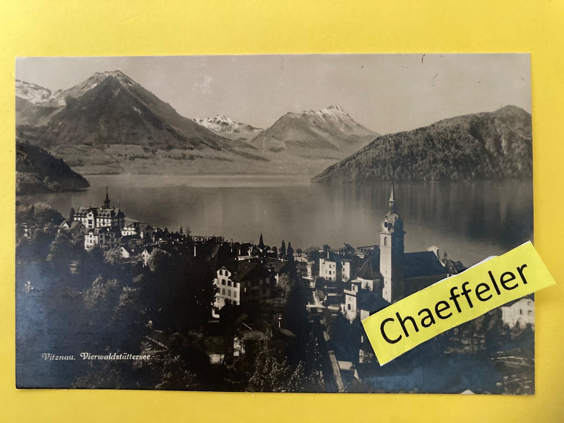 Cartoline postali: 1925 Vitznau Vierwaldstättersee – Usato da Zürich venduto da Chaeffeler
