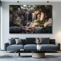 Riesig 🔝 SUPER PREIS 💲 Wandbild 120x80 NEU / Wasserfall