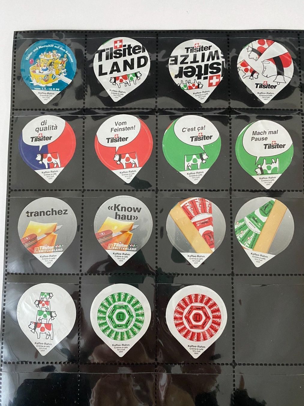 Kaffeerahmdeckel: KRD 90 TILSITER 15 Stück – Gebraucht aus Glattbrugg von riseca