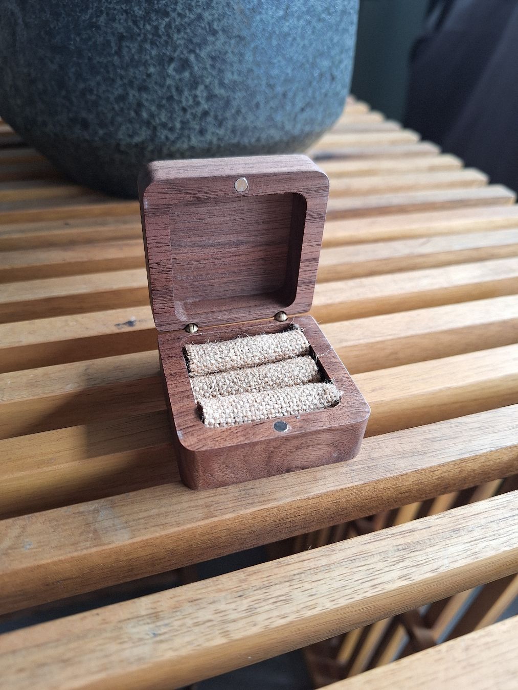 Anelli: Ringbox aus Holz – Nuovo e nell'imballaggio originale da Jona venduto da SL95 4