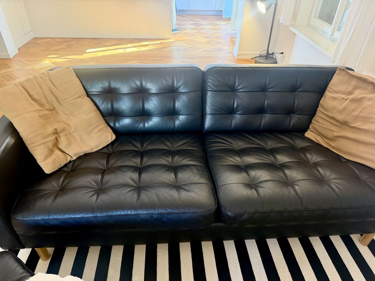 Ikea Sofas: IKEA Landskrona 3er Ledersofa inkl. Hocker – Gebraucht aus Burgdorf von MarcoJaeiser 2