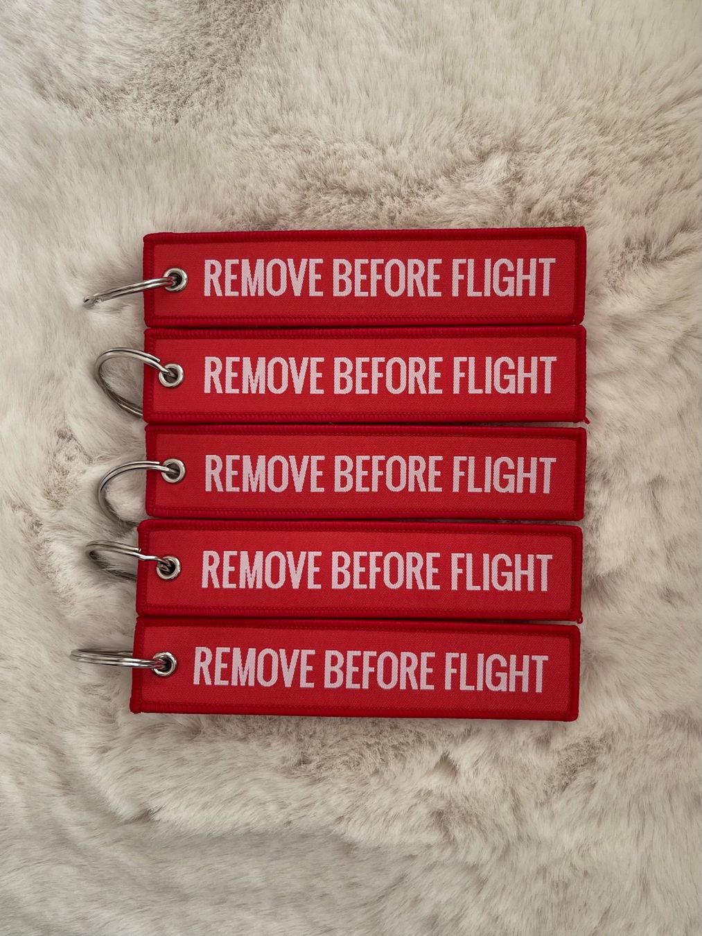 Portachiavi: 5 x Remove before flight Key chain bibelot Schlüsselanhänge – Nuovo e nell'imballaggio originale da Couvet venduto da Aura_aura