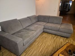 Ecksofa grau 3x2.6m