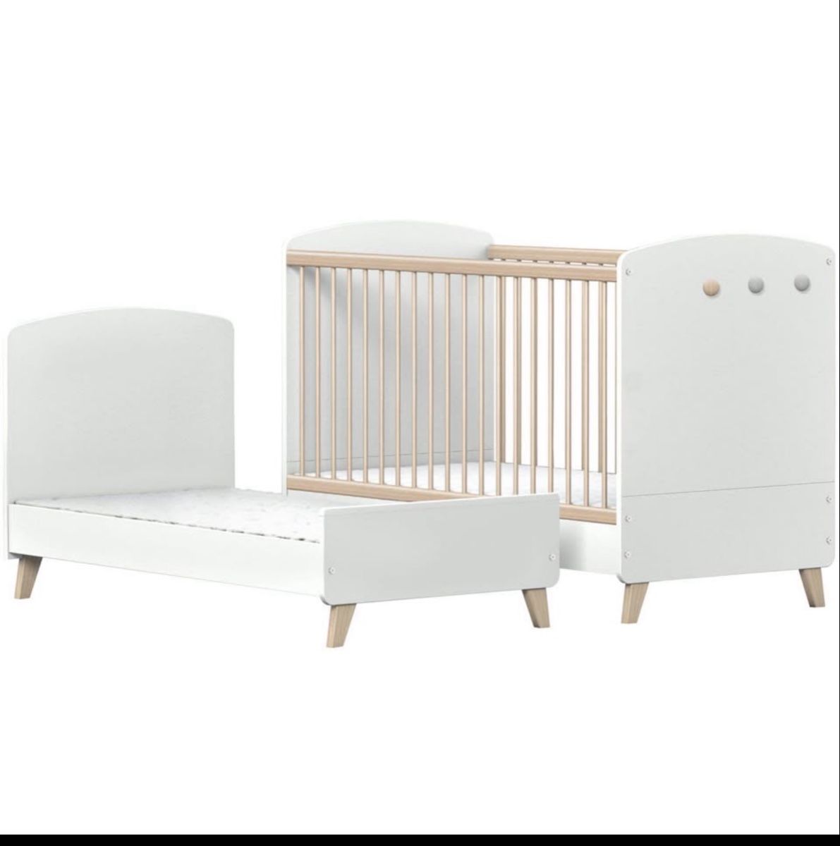 Betten: BISAL Colette Convertible Crib & Toddler Bed – Gebraucht aus Baar von reg_8l6t