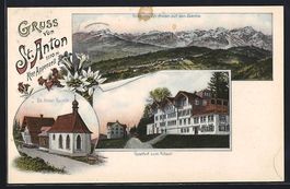 Litho St. Anton, Gasthof zum Rössli, St